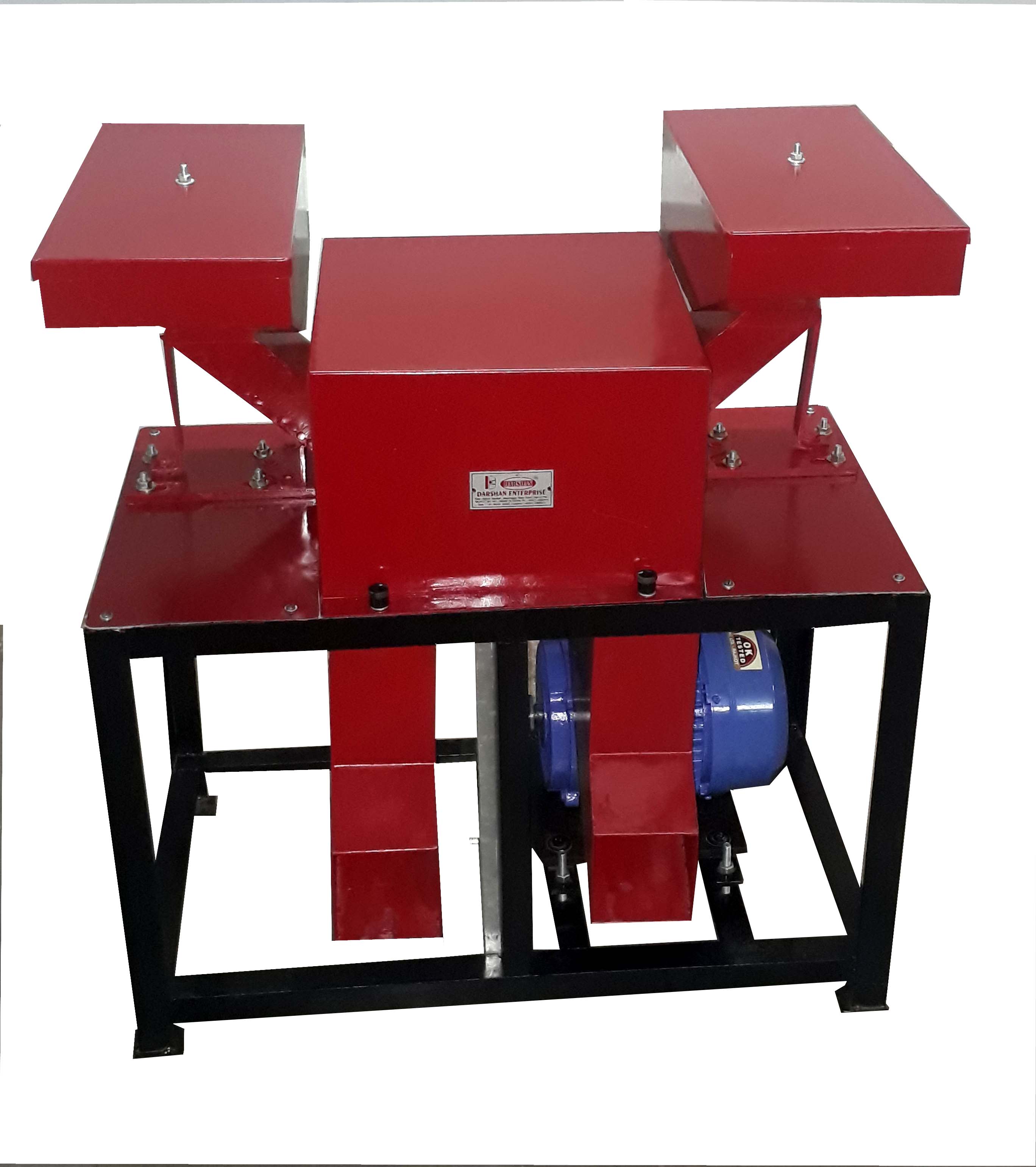 Double hopper automatic circle supari cutting machine Manufacturer Darshan Enterprise
